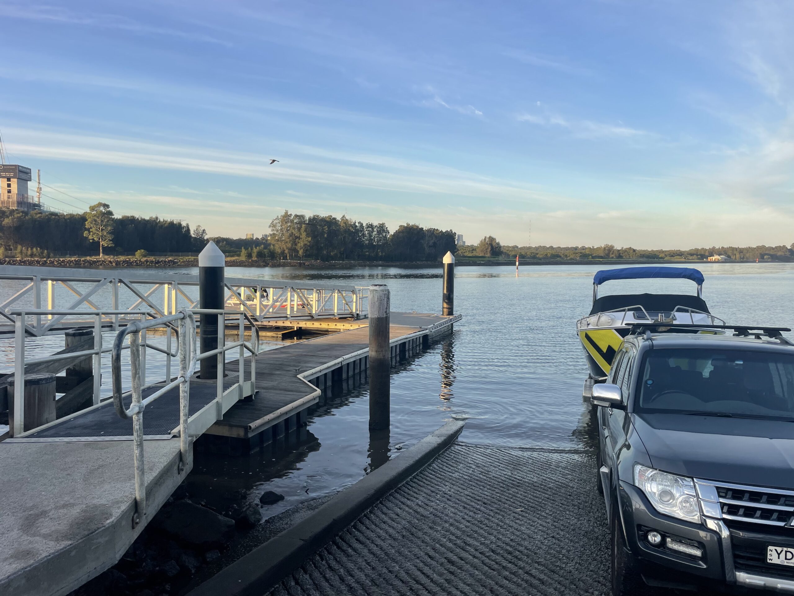 Boat launch at ryde venue.
